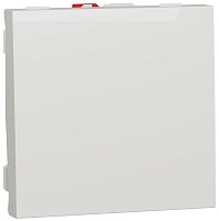 Выключатель без рамки Schneider Electric Unica Modular 1-кл. 2 мод. белый